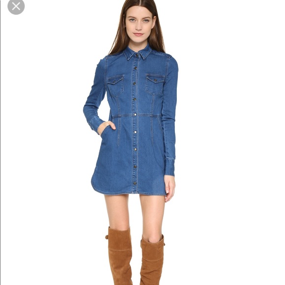 Free People Denim Dress Gummy Dynamite 